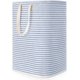 thumbnail image 1 of Cesto para ropa sucia de 72 l, plegable, de tela impermeable, de gran capacidad, color gris, 40 x 30 x 60 cm, 1 of 5
