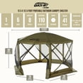 thumbnail image 2 of CLAM Quick Set Pavilion Camper 12.5x12.5 Foot Outdoor Gazebo Canopy Shelter, 2 of 11