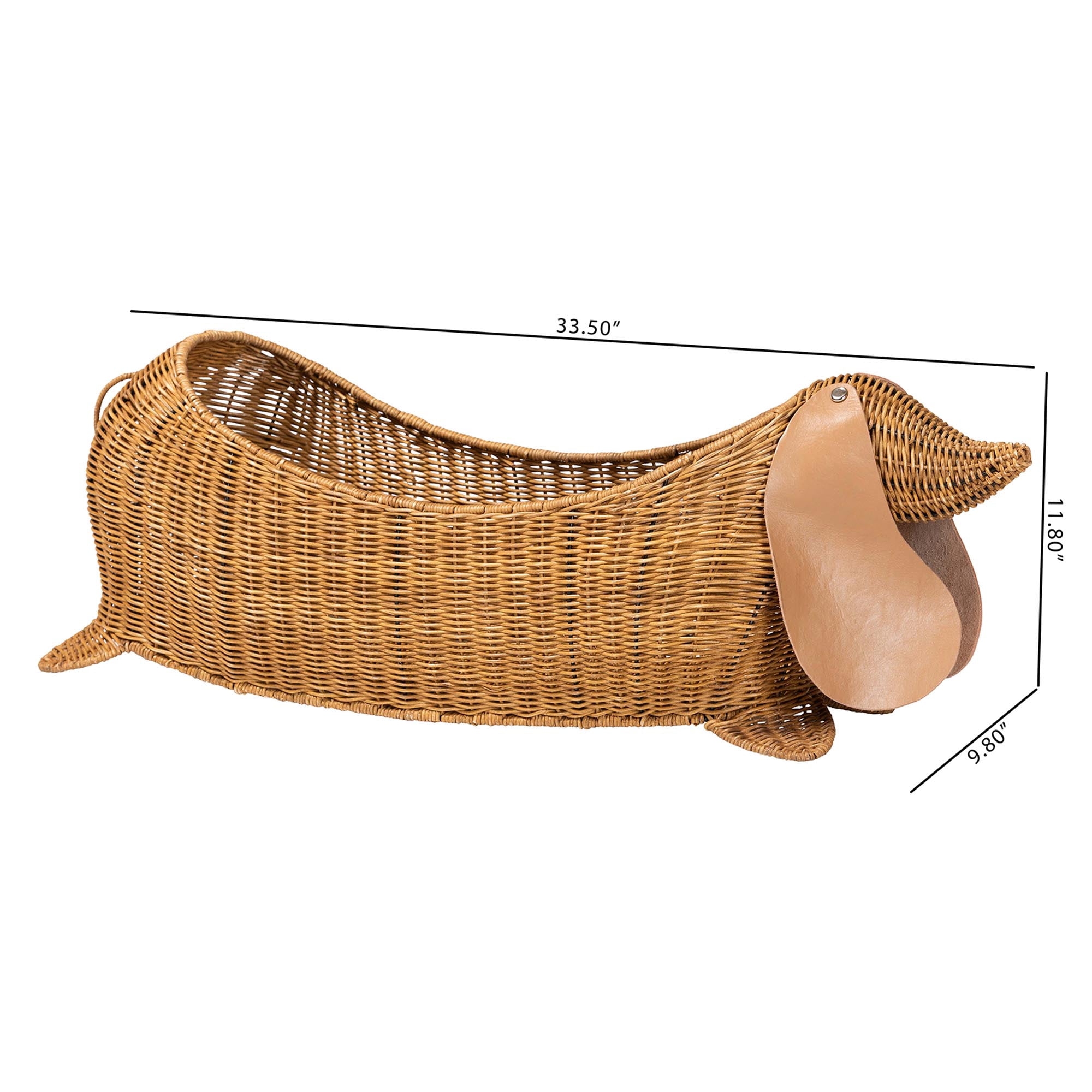 bali & pari Daffodil Boho Storage Basket, Light Honey