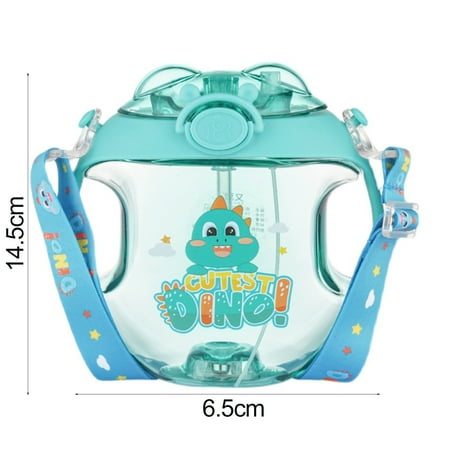 

IOAOAI Water Bottle 1 Set Leak-proof Luminous Practical Outdoor Drinking Cup Spray Bottles with Strap