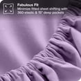 thumbnail image 5 of Bare Home 5-Piece Bed-in-a-Bag - Twin, Lavender with Lavender Sheet Set, 5 of 8