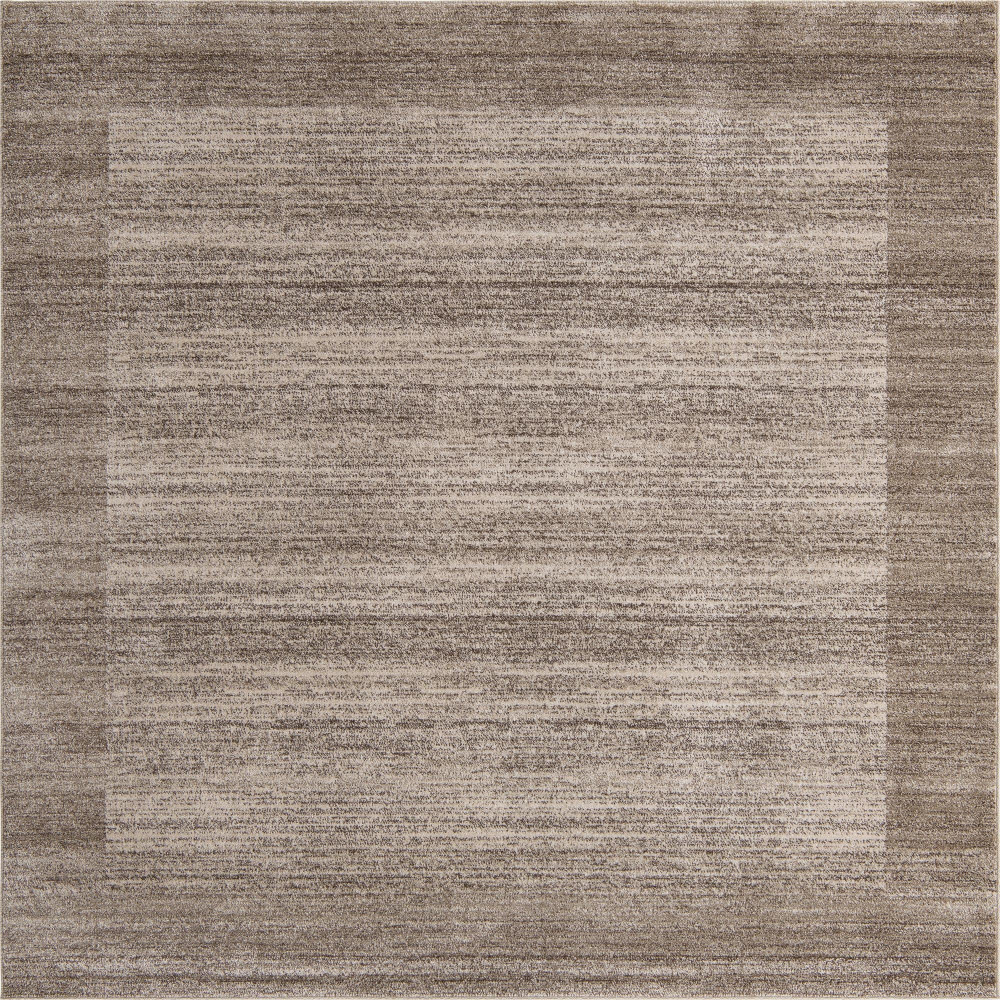 Rugs.com Angelica Collection Rug – 8 Ft Square Beige Medium Rug Perfect For Living Rooms, Kitchens, Entryways