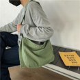 thumbnail image 2 of 1 bolso de lona verde para mujeres y hombres, bolso bandolera, bolso de mano Han, 2 of 4
