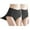 c01Black, variant on 2PC Solid Color Women's High Waisted Tummy Tucking Hip Lifting Girdle Soft Breathable Comfortable Plus Size Panties Purple M