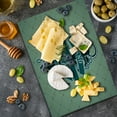 thumbnail image 5 of Anchor Cutting Board, Nautical Themed with Land and Sea Text on Rhomb Check, Decorative Tempered Glass Cutting and Serving Board, in 3 Sizes, by Ambesonne, 5 of 5