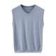 thumbnail image 2 of pstuiky Camisetas sin mangas para hombre, Suéter camisola sin mangas de color liso con cuello en V para hombre Tops elegantes para mujer m, 2 of 4