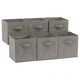 thumbnail image 1 of Cubo de almacenamiento plegable de color gris oscuro, soporte de cartón resistente para una estabilidad inigualable, 1 of 5