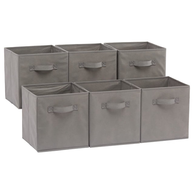 Cubos de almacenamiento plegables, asas cosidas de fácil agarre para un manejo y transporte suaves