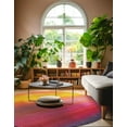 thumbnail image 6 of Unique Loom Estrella Collection Area Rug - Valles (6' 1" Round Multi/Orange), 6 of 7