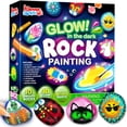 thumbnail image 1 of Joyfy 90+ PCS Rock Painting Kit- Glow in The Dark Rock Kit, Gift Toy, Arts and Crafts for Kids Ages 4-12, Art Supplies, Gifts for Kids, Kids Craft Paint Kits, Toys for Boys Girls 3 4 5 6 7 8 9 10, 1 of 9