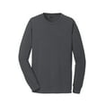 thumbnail image 5 of Port & Company PC099LS Mens Pigment-Dyed Long Sleeve Tees, Coal - Small, 5 of 6