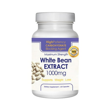 Pure 1,000-milligram White Kidney Bean Extract (60 Capsules) Pure 1,000-milligram White Kidney Bean Extract (60 Capsules)