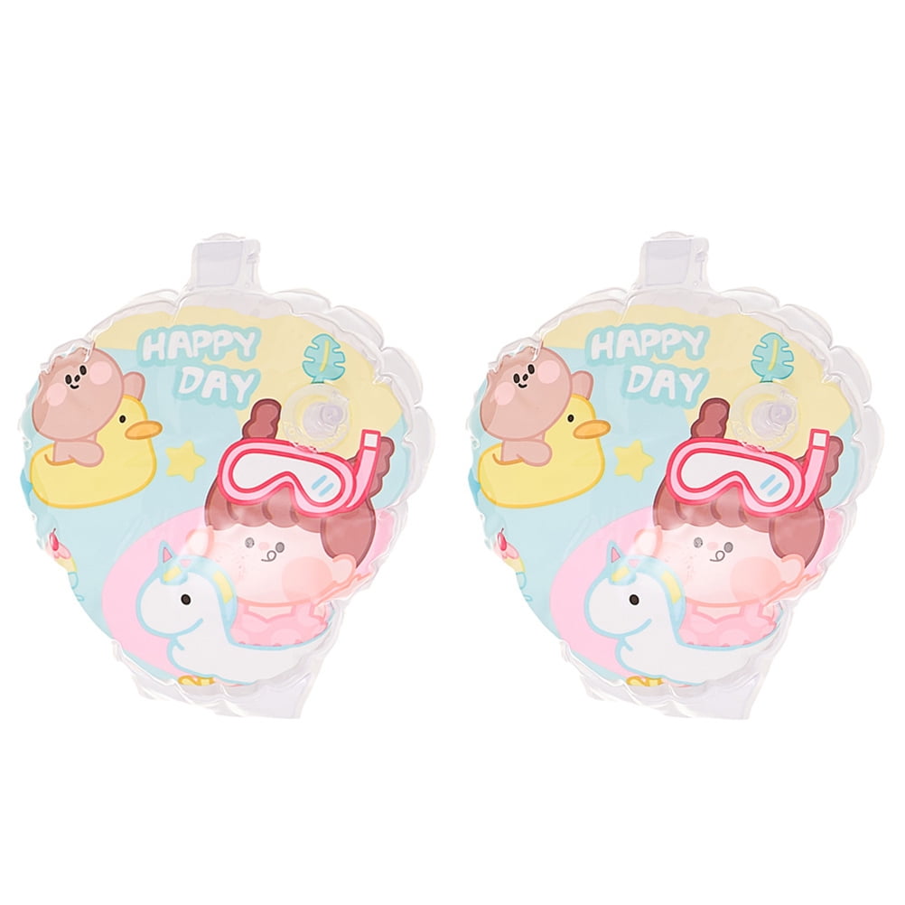 1 Pair Arm Floaties Cartoon Inflatable Swim Arm Bands Sleeves Thick