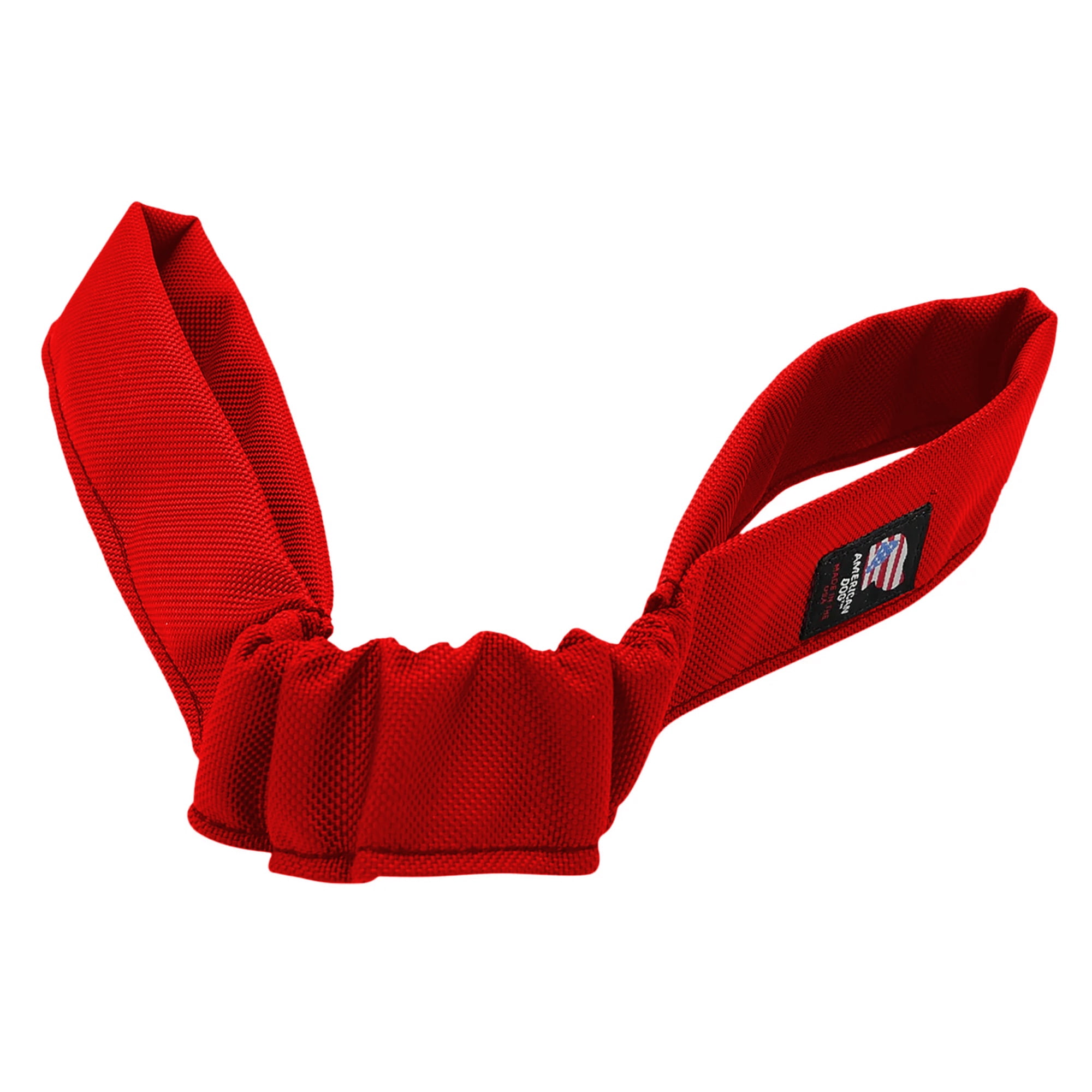 American Dog Double Bungee Tug – Durable Tug Dog Toy Made in USA from Pet-Safe, Machine-Washable 1680 Nylon Ballistic Material for Bonding, Play Time, Mental Stimulation, Exercise, Training, & More