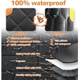 thumbnail image 2 of Funda de asiento delantero para perros, 100% impermeable antideslizante, protector de asiento de coche para mascotas, cubierta acolchada y duradera de asiento para perro para coches, camiones y camion Feliz Sencillez, 2 of 5