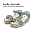 thumbnail image 2 of DREAM PAIRS Girls Sandals Espadrille Flatform Platform Wedge Open Toe Summer Shoes, 2 of 5
