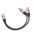 thumbnail image 2 of Cable XLR a XLR Bling Bling JD6067 Micrófono XLR Macho a Doble XLR Hembra 0,3 m, 2 of 12