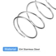 thumbnail image 4 of Unique Bargains Compression Spring, 5 Pack 304 Stainless Steel, 10mm OD, 0.5mm Wire, 40mm Length, 4 of 6