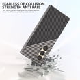 thumbnail image 4 of Aramid Fiber Case for Samsung Galaxy Z Fold 6 Case Aramid Fiber Thin Fit Slim Minimalist 6 FT Military Grade Drop Protection Case with Wireless Charging, Black&Silver, 4 of 14
