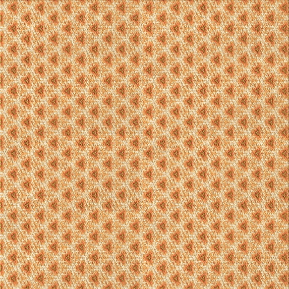 Ahgly Company Machine Washable Indoor Square Transitional Neon Orange Area Rugs, 7' Square