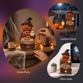 thumbnail image 5 of Halloween Gothic Whimsical Wooden Decoration, Vivid Color Fade Resistant Durable Tabletop Spooky Decor for Flat Wood Craft Office Mantel Cabinet Bookshelf Countertop Home Party Display (pumpkin), 5 of 6