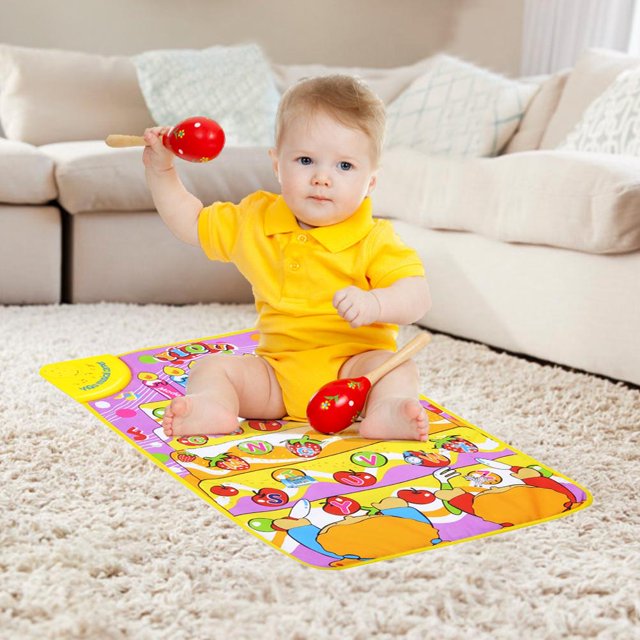 Póster de aprendizaje del alfabeto, tapete de actividades educativo interactivo para niños con el alfabeto ABC, juguete interactivo con el alfabeto, meticulosamente diseñado