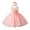 Style C#019 Pink, variant on Girls Princess Gown Performance Sleeveless Tulle Flower Girl Dress with Floral Embroidery and Bow for Kids Baby Girls Party Wedding Birthday Gown Set Princess Dress Up for Girls 4-6 (Champagne 80)