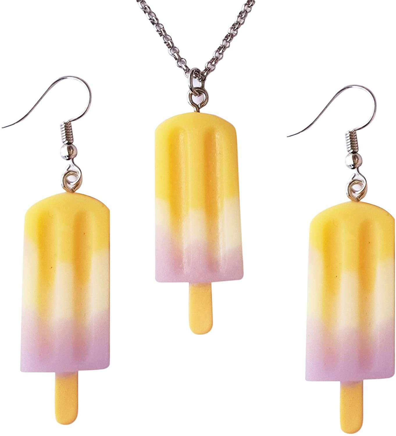 Drop Earrings Pendant Necklace Resin 