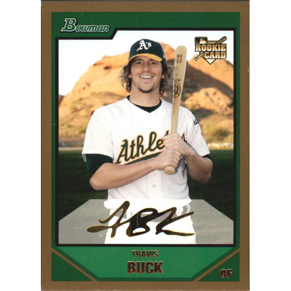 2007 Bowman Draft Gold #BDP1 Travis Buck MLB Baseball Base Trading Card