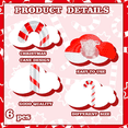 thumbnail image 3 of "6pzs Globo Bastón De Navidad Belug Decoraciónes Navideñas Blanco ", 3 of 3