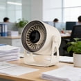 thumbnail image 4 of Desktop Fan Desktop Turbine Fan Digital Display Adjustable Wind Speed Portable Fan for Summer Outdoor Work Use, 4 of 9