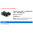 thumbnail image 2 of Vacuum Control Valve - Compatible with 1998 - 1999 BMW 323is, 2 of 2