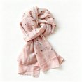 thumbnail image 3 of QSAWXQZ Women's Cotton Linen Long Scarf Polka Dot Lightweight Shawl Wrap Neck Scarf Free Size, 3 of 5