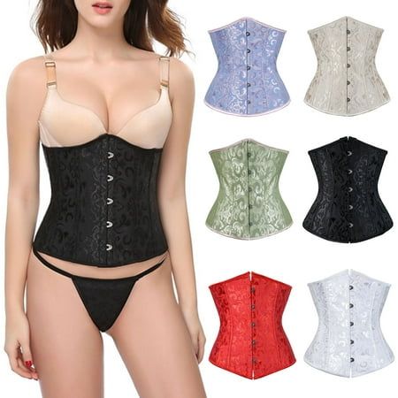 

Utoimkio Corsets for Women Black Overbust Corset Sexy Bustier Body Shaper Costumes Lingerie Tops