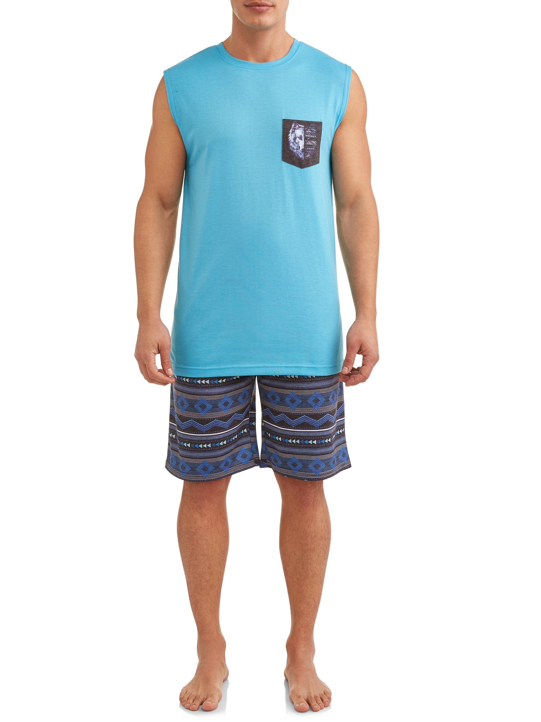 Top Drawer Men's Summer Muscle Tee and Jam Short Set