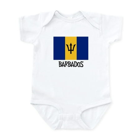 

CafePress - Barbados Flag Infant Bodysuit - Baby Light Bodysuit Size Newborn - 24 Months