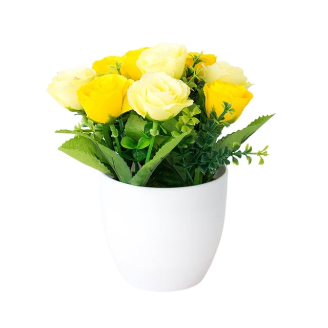 WIFKLSIIPG DecoBloom Rose Potted Home