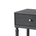 thumbnail image 2 of Benjara 1 Drawer Wooden Accent Stand with Tapered Turned Legs, Gray, 2 of 5