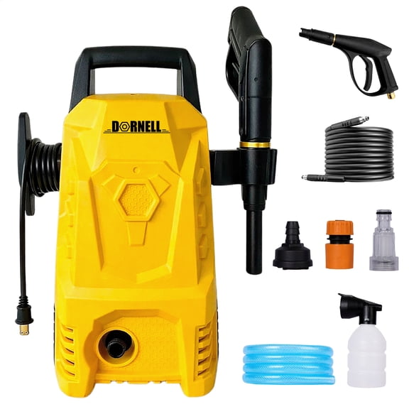 Hidrolavadora Eléctrica Dornell HidroX 1000 W 1400 PSI Alta Presión con Accesorios