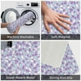 thumbnail image 4 of Bathroom Rugs Non Slip Washable - abstractly purple spots Kitchen Mats for Floor, Area Rugs for Entryway Rugs Indoor, Laundry Bathroom Room Door Rug with Rubber Backing 20x31.5in, 4 of 8