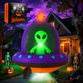 thumbnail image 1 of GARIG Inflable Ovni Extraterrestre de 1.5 m para Decoración de Jardín de Halloween con Luces LED, 1 of 8