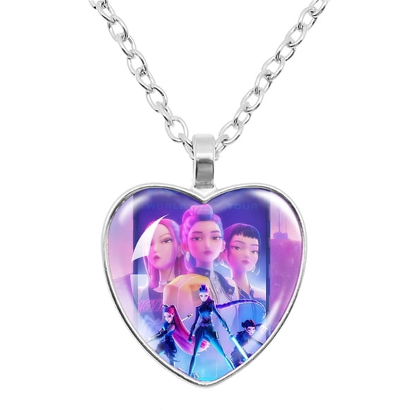 Collar MGWTFZDL con Colgante de Corazón Inspirado en la Cultura Pop Coreana