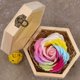 thumbnail image 5 of Jabón de baño de flores de rosas multicolor con caja de madera, jabón de rosas en caja de regalo, baúl de almacenamiento de bricolaje para aniversario/cumpleaños/boda/día de San Valentín/día de la madre/orgullo Zhivalor BST3064843-2, 5 of 6