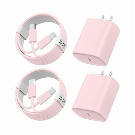 Phone 17 16 15 Pro Max Charger Fast Charging, 10 FT Long USB C Charger Cord with 20W Type C Fast Phone Charging Block for Phone 17/17 Pro/17 Pro max/Air, for Phone 16 15 Pro Max Plus, iPad, Android