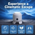 thumbnail image 5 of Dynamic Rotating LED Projector Light, 360° Rotating Ocean Wave Night Projection Night Light, USB Dimmable Galaxy Projector for Bedroom Ceiling, Mood Lamp for Meditation, Home Theater(Ocean), 5 of 10