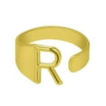 thumbnail image 1 of Anillos para mujer, regalos para mujer, anillo de pareja de moda, anillo abierto con veintiséis letras en inglés, joyería para pareja, anillo con letras, 1 of 3