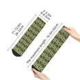 thumbnail image 4 of Pofeuu Green Snake Print 30cm Socks, Adult Running Hiking Socks for Youth and Adult, 4 of 7
