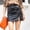 Black, variant on Idoravan Women's Basic Versatile Skirt Clearance Womens Sexy Split Skirt Slim Elastic Leather Skirt Skirt