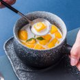 thumbnail image 3 of MasteelfCA 1Pc Fashion Ceramic Bowl with Handle Modern Matte Salad Bowl Saucer Appetizer Tableware, 3 of 7