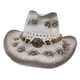 thumbnail image 2 of Sombrero de vaquero clásico para el sol, sombrero de playa de verano ajustable para verano, vacaciones, viajes, Blanco, 2 of 6